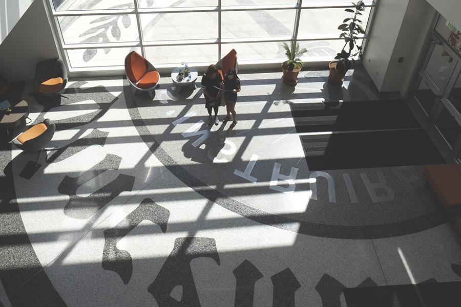 An interior photo of Updike Hall